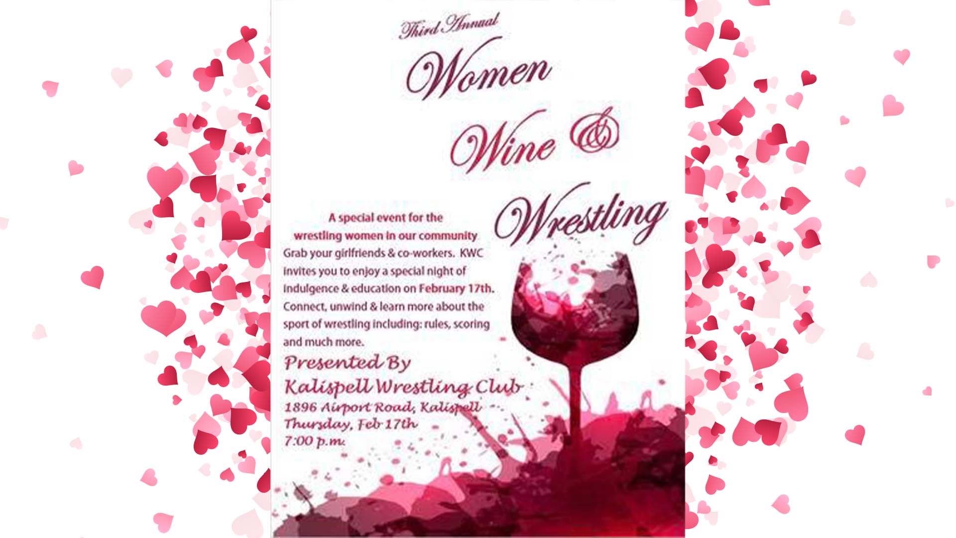 3rd Annual Women, Wine and Wrestling