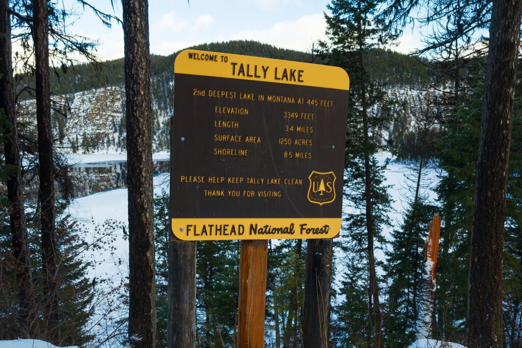 Tally Lake Entrance